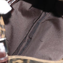 FENDI Zucca Canvas Mamma Baguette Shoulder Bag Black Brown Auth 153620SAV-10