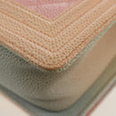 CHANEL Chain Boy Chanel Shoulder Bag Caviar Skin Rainbow CC Auth 153621SAM-15