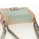 CHANEL Chain Boy Chanel Shoulder Bag Caviar Skin Rainbow CC Auth 153621SAM-6