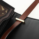 BURBERRY TB Monogram Shoulder Bag PVC Gold Brown 8031708 Auth 153622SM-18