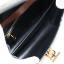 BURBERRY TB Monogram Shoulder Bag PVC Gold Brown 8031708 Auth 153622SM-21