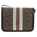 BURBERRY TB Monogram Shoulder Bag PVC Gold Brown 8031708 Auth 153622SM-3