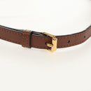 BURBERRY TB Monogram Shoulder Bag PVC Gold Brown 8031708 Auth 153622SM-8