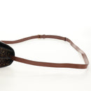 BURBERRY TB Monogram Shoulder Bag PVC Gold Brown 8031708 Auth 153622SM-9