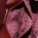 CARTIER Must Line Shoulder Bag Leather Bordeaux Gold Auth 153624V-24