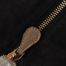 LOEWE Hand Bag Leather Gold Metallic brown Auth 153627V-9