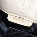 LOEWE Hand Bag Leather Gold Metallic brown Auth 153627V-11