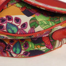 Christian Dior Saddle Shoulder Bag Canvas Pink Silver Auth 153630SAV-13