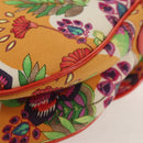 Christian Dior Saddle Shoulder Bag Canvas Pink Silver Auth 153630SAV-15