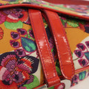 Christian Dior Saddle Shoulder Bag Canvas Pink Silver Auth 153630SAV-18