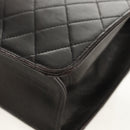 CHANEL Matelasse Chain Shoulder Bag Lamb Skin Black Gold CC Auth 153631V-14