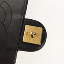 CHANEL Matelasse Chain Shoulder Bag Lamb Skin Black Gold CC Auth 153631V-18