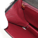 CHANEL Matelasse Chain Shoulder Bag Lamb Skin Black Gold CC Auth 153631V-22