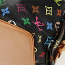 LOUIS VUITTON Monogram Multicolor Petit Noe Bag Black M42230 Auth 153632SM-15