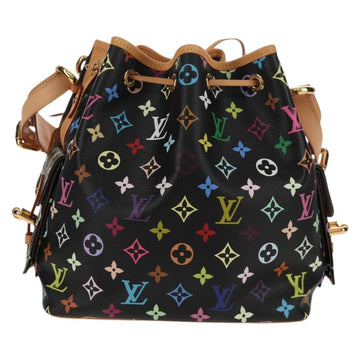 LOUIS VUITTON Monogram Multicolor Petit Noe Bag Black M42230 Auth 153632SM - 0