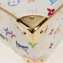 LOUIS VUITTON Monogram Multicolor Trouville Hand Bag White M92663 Auth 153633SM-16