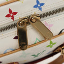 LOUIS VUITTON Monogram Multicolor Trouville Hand Bag White M92663 Auth 153633SM-17