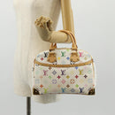 LOUIS VUITTON Monogram Multicolor Trouville Hand Bag White M92663 Auth 153633SM-23