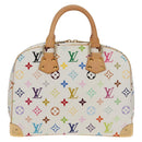 LOUIS VUITTON Monogram Multicolor Trouville Hand Bag White M92663 Auth 153633SM-2