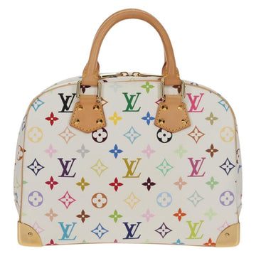 LOUIS VUITTON Monogram Multicolor Trouville Hand Bag White M92663 Auth 153633SM - 0