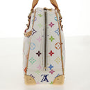 LOUIS VUITTON Monogram Multicolor Trouville Hand Bag White M92663 Auth 153633SM-3
