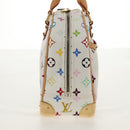 LOUIS VUITTON Monogram Multicolor Trouville Hand Bag White M92663 Auth 153633SM-4
