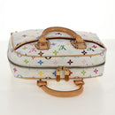 LOUIS VUITTON Monogram Multicolor Trouville Hand Bag White M92663 Auth 153633SM-6