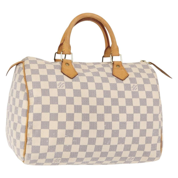 LOUIS VUITTON Damier Azur Speedy 30 Hand Bag N41533 LV Auth 153634