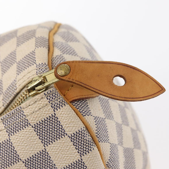 LOUIS VUITTON Damier Azur Speedy 30 Hand Bag N41533 LV Auth 153634