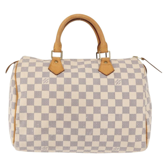 LOUIS VUITTON Damier Azur Speedy 30 Hand Bag N41533 LV Auth 153634