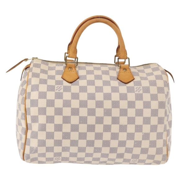 LOUIS VUITTON Damier Azur Speedy 30 Hand Bag N41533 LV Auth 153634