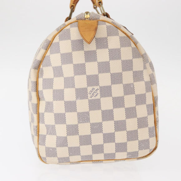LOUIS VUITTON Damier Azur Speedy 30 Hand Bag N41533 LV Auth 153634