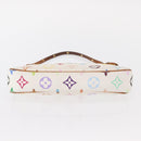 LOUIS VUITTON Multicolor Pochette Accessoires Pouch White M92649 LV Auth 153635A-7