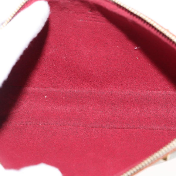LOUIS VUITTON Multicolor Pochette Accessoires Pouch White M92649 LV Auth 153635A