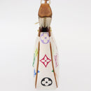 LOUIS VUITTON Multicolor Pochette Accessoires Pouch White M92649 LV Auth 153635A-3