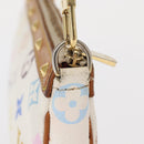 LOUIS VUITTON Multicolor Pochette Accessoires Pouch White M92649 LV Auth 153635A-6