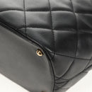 CHANEL Chain Shoulder Bag Caviar Skin Black Gold CC Auth 153637SAM-13