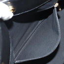 CHANEL Chain Shoulder Bag Caviar Skin Black Gold CC Auth 153637SAM-23