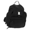 PRADA Backpack Nylon Black Silver Auth 153638V-1