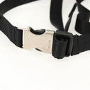 PRADA Backpack Nylon Black Silver Auth 153638V-18