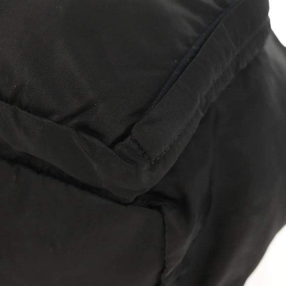 PRADA Backpack Nylon Black Silver Auth 153638V