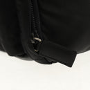 PRADA Backpack Nylon Black Silver Auth 153638V-24