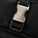 PRADA Backpack Nylon Black Silver Auth 153638V-26