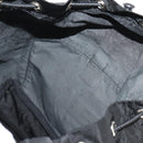 PRADA Backpack Nylon Black Silver Auth 153638V-10