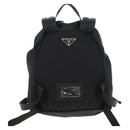 PRADA Backpack Nylon Black Silver Auth 153638V-2