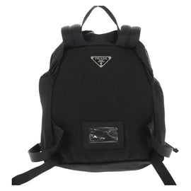 PRADA Backpack Nylon Black Silver Auth 153638V - 0