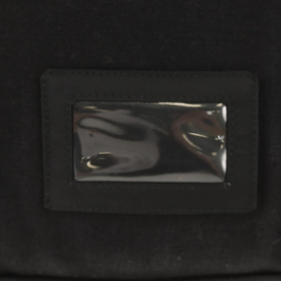 PRADA Backpack Nylon Black Silver Auth 153638V