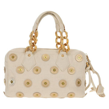 LOUIS VUITTON Tinkerbell Polka Dots Panama Bag Canvas White M95407 Auth 153639SM - 0
