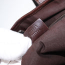 GUCCI GG Canvas Tote Bag Beige Silver 153238 Auth 153642-12