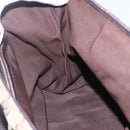 GUCCI Web Sherry Line GG Canvas Semi Tote Bag Beige Gold 137396 Auth 153643-19